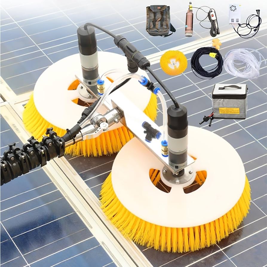 Battery Double Disk Solar Cleaning Robot